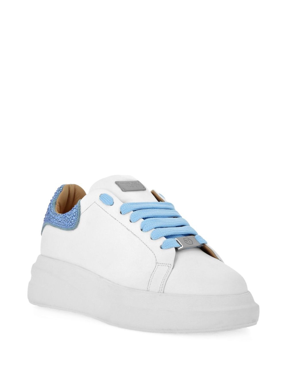 crystal-detail platform sneakers - 2