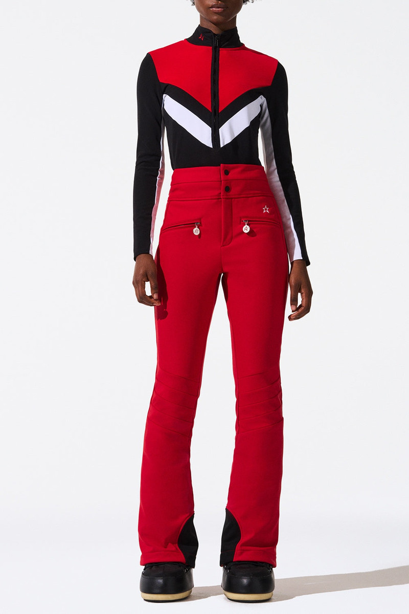 PERFECT MOMENT Aurora Flare Ski Pant - Red outlook