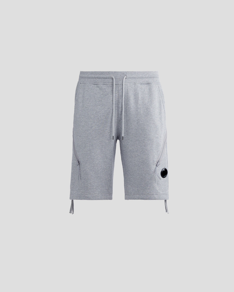 Diagonal Raised Fleece Zipped Pocket Shorts 1