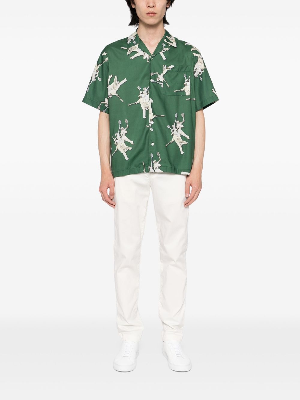 René Lacoste-print shirt - 2