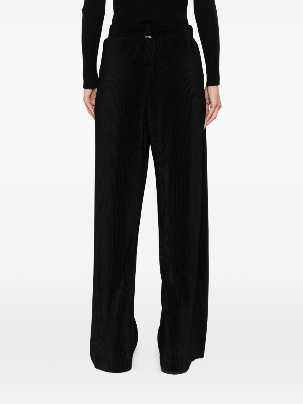 pleated wide-leg trousers - 4