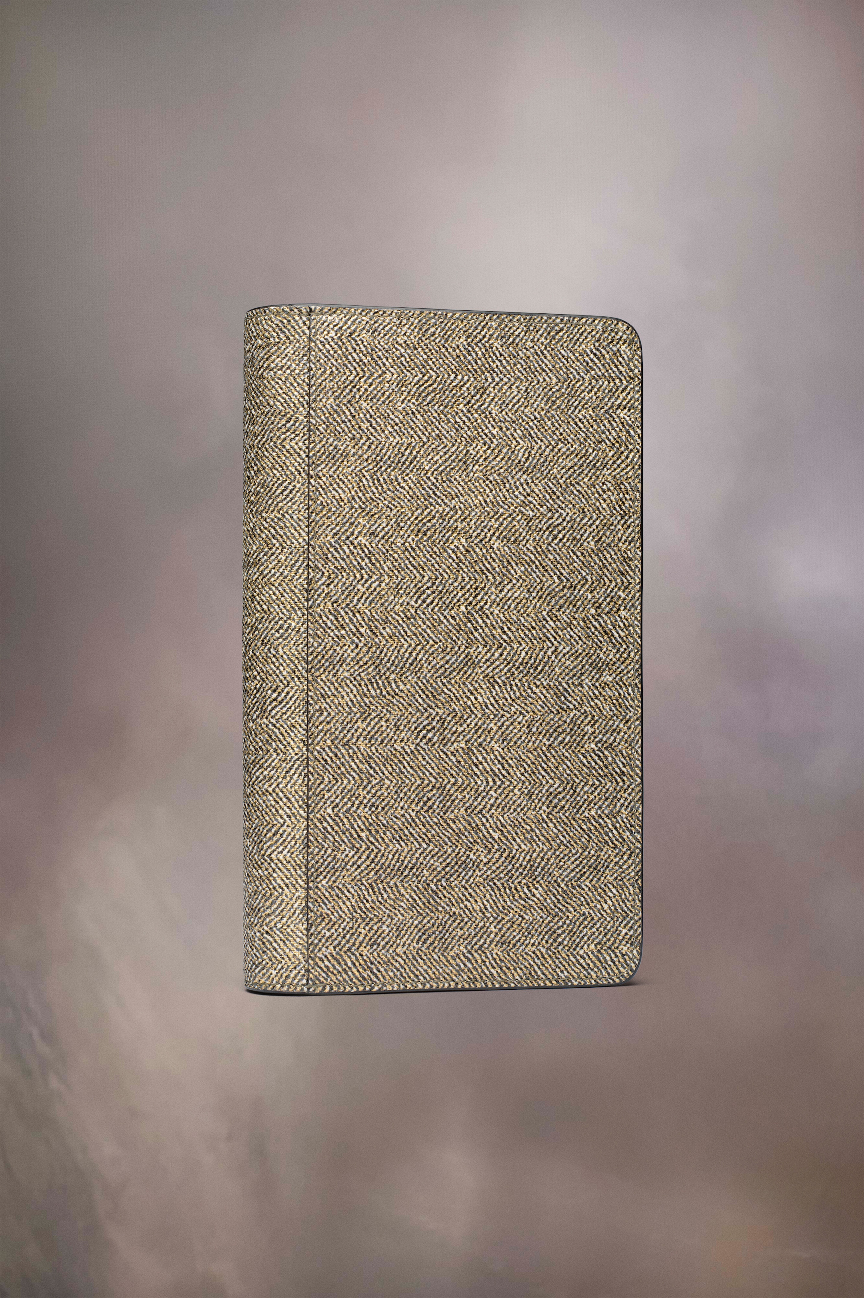 Chain tweed leather wallet - 4