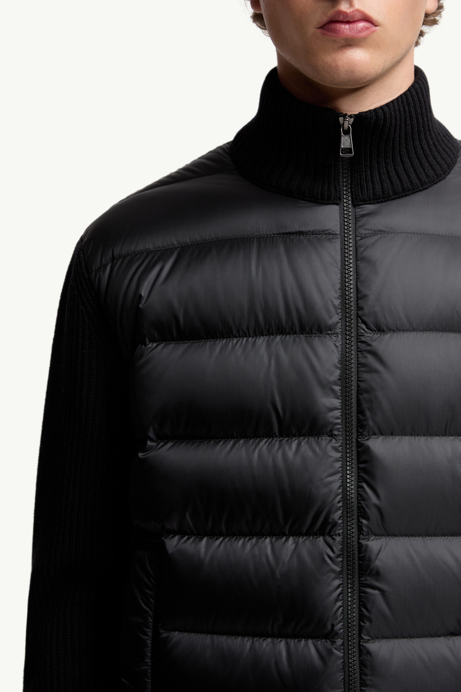 Padded Wool & Cashmere Zip-Up Cardigan - 6