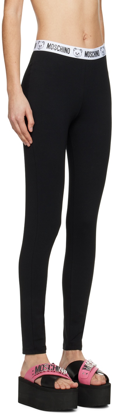 Black Bonded Leggings - 2