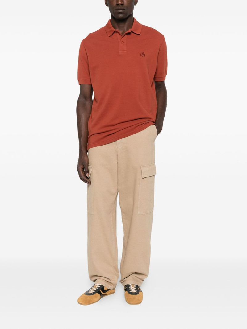 Isabel Marant logo-embroidered polo shirt outlook