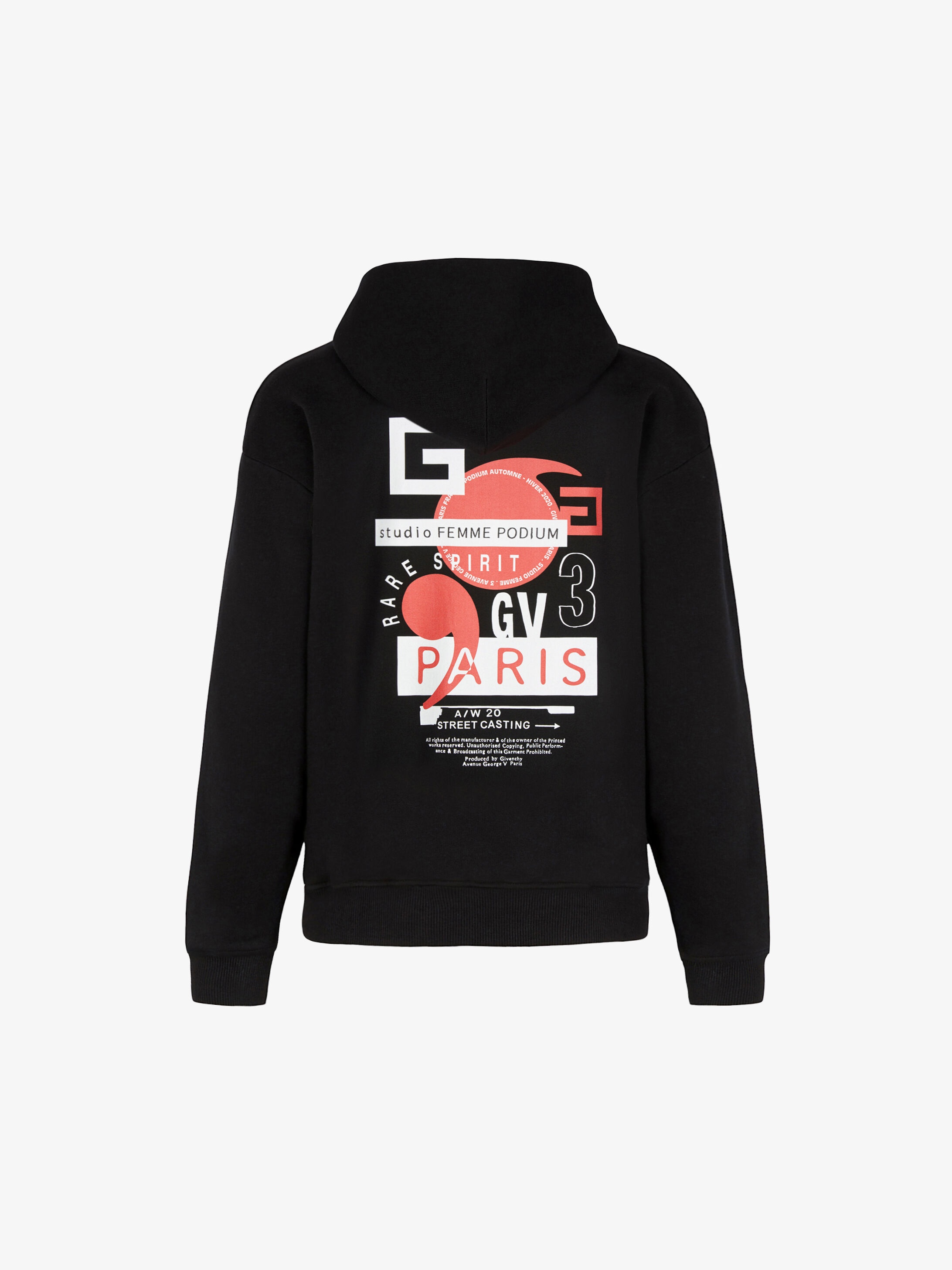 GIVENCHY PARIS printed hoodie - 5