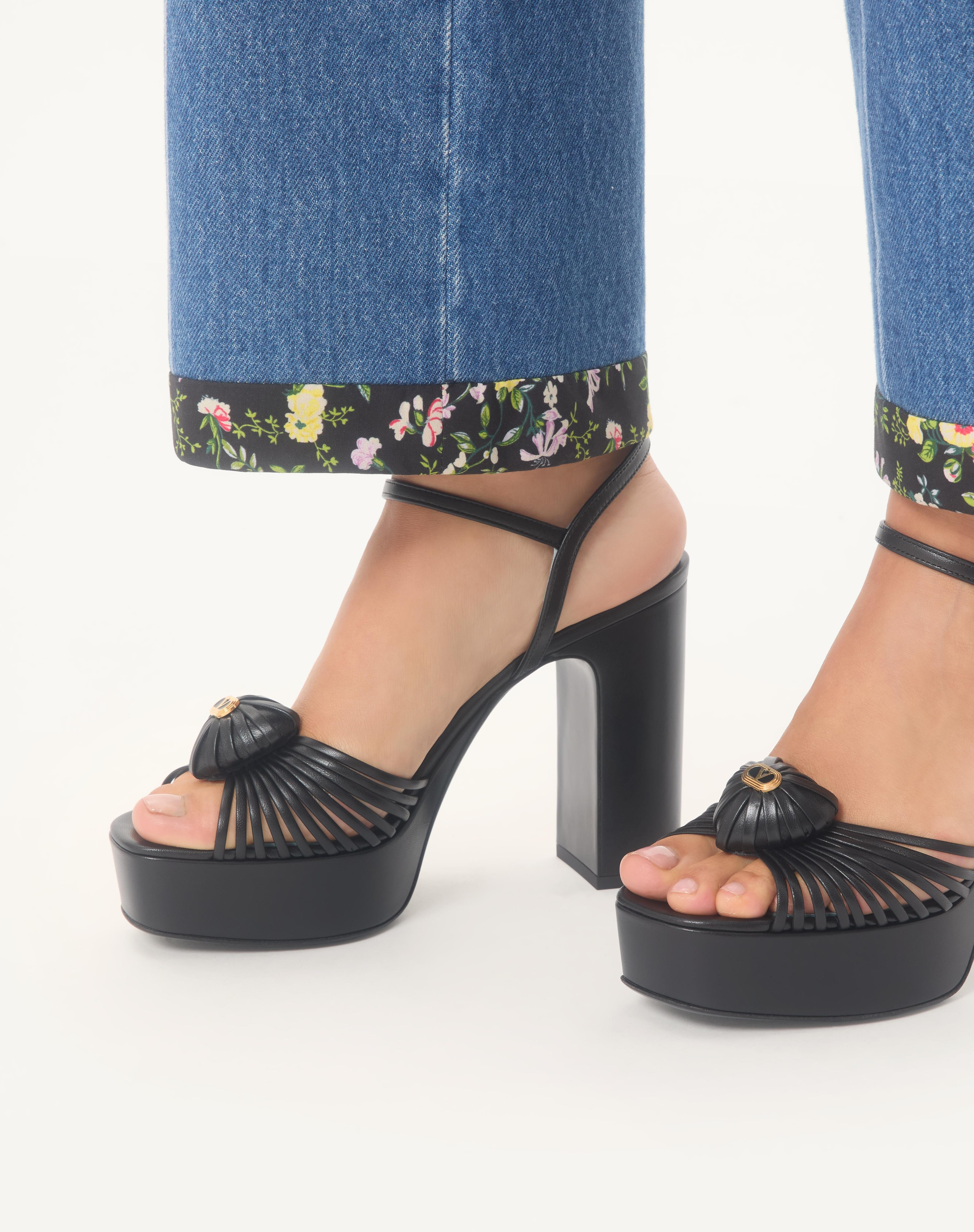 SANDAL ROYAL PLATFORM SANDAL IN KIDSKIN 115MM - 2