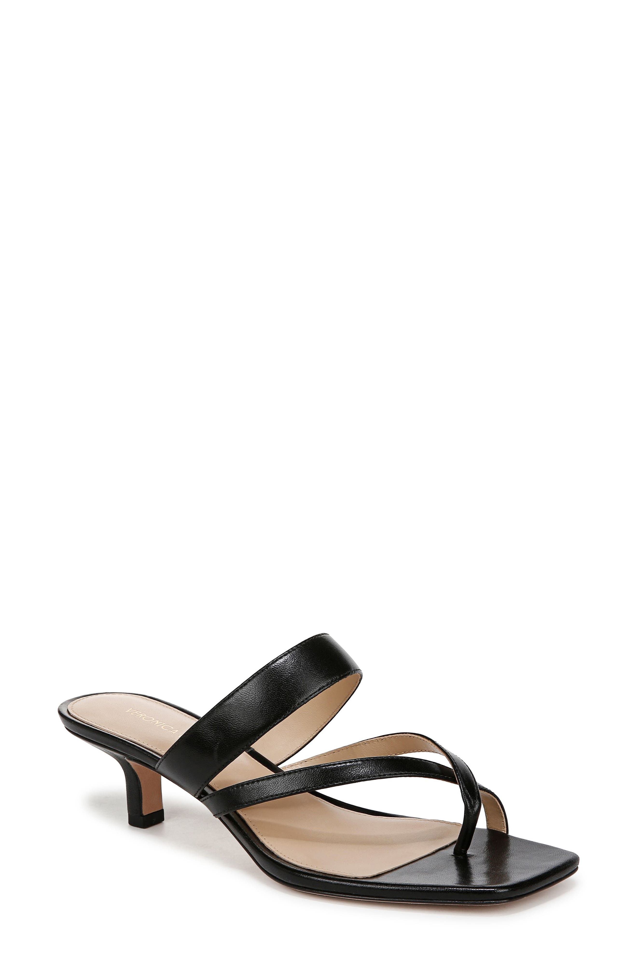 Veronica Beard Alanis Kitten Heel Slide Sandal in Black at Nordstrom - 1