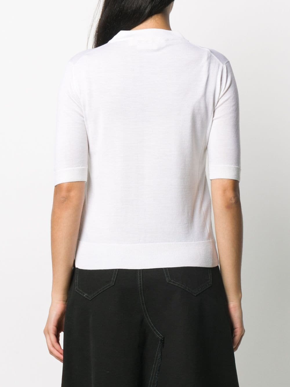 half sleeves crew neck jumper - 4