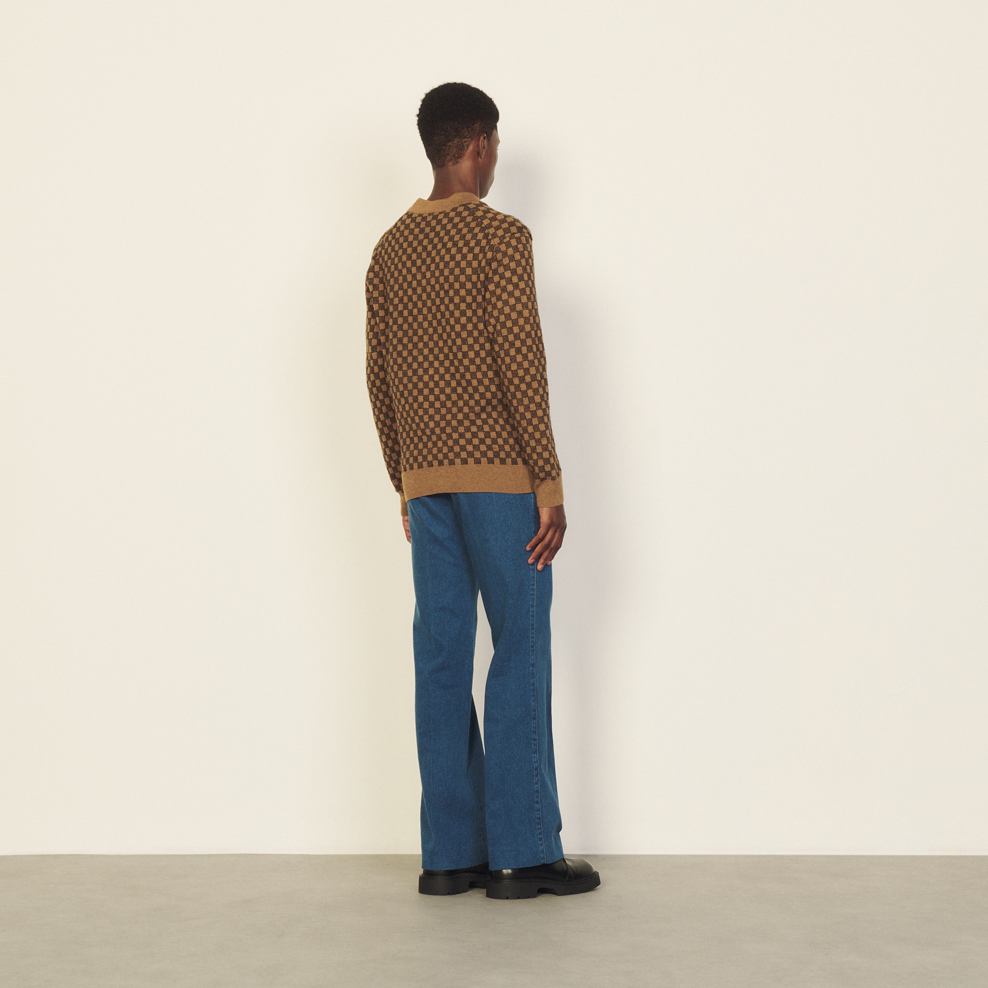 Jacquard knit cardigan - 3