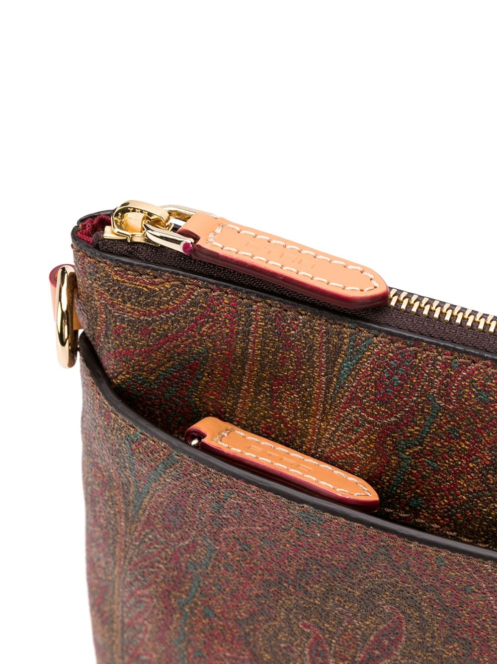 paisley print shoulder bag - 4