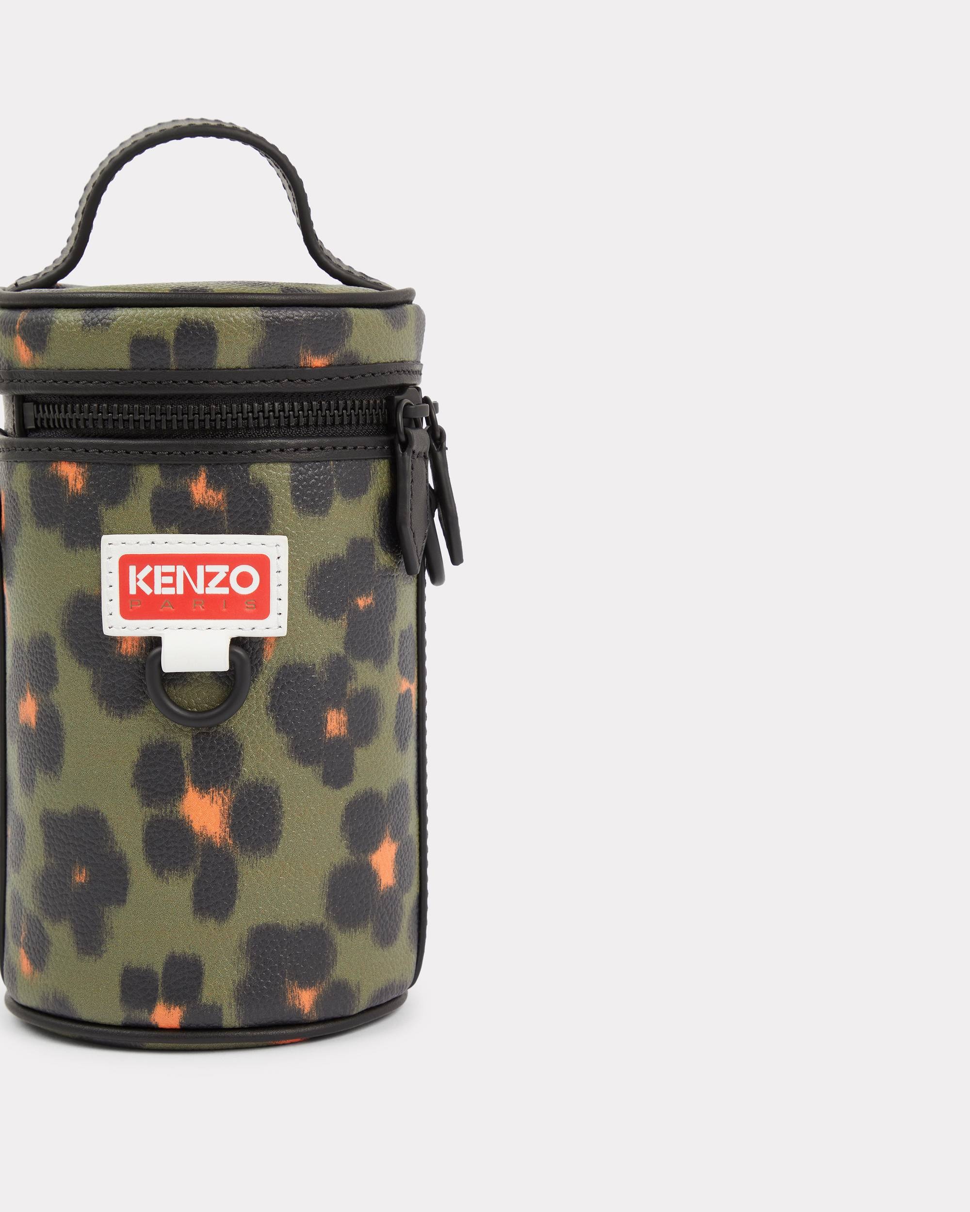 'Hana Leopard' mini barrel bag - 4
