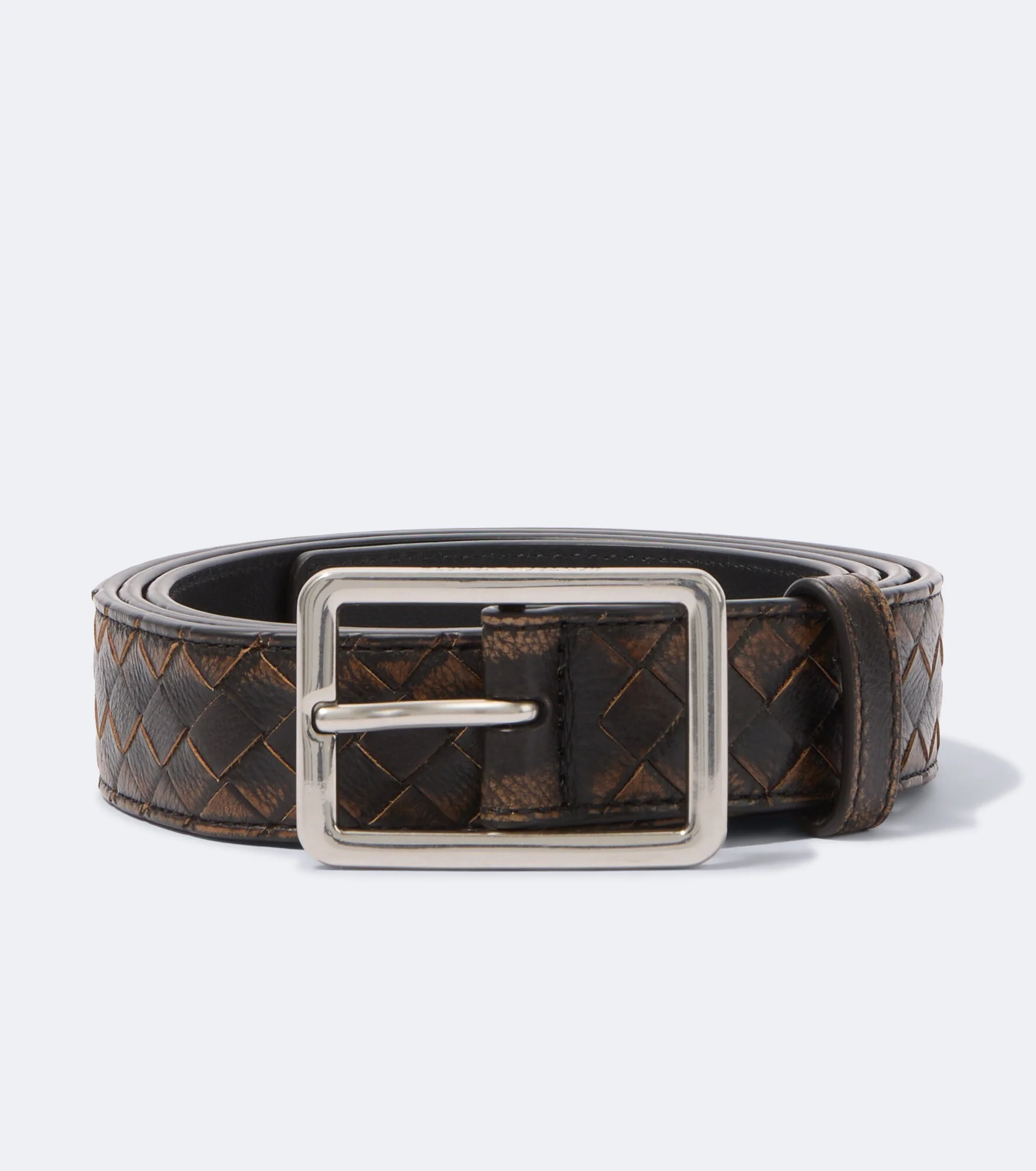 Intrecciato leather belt - 1