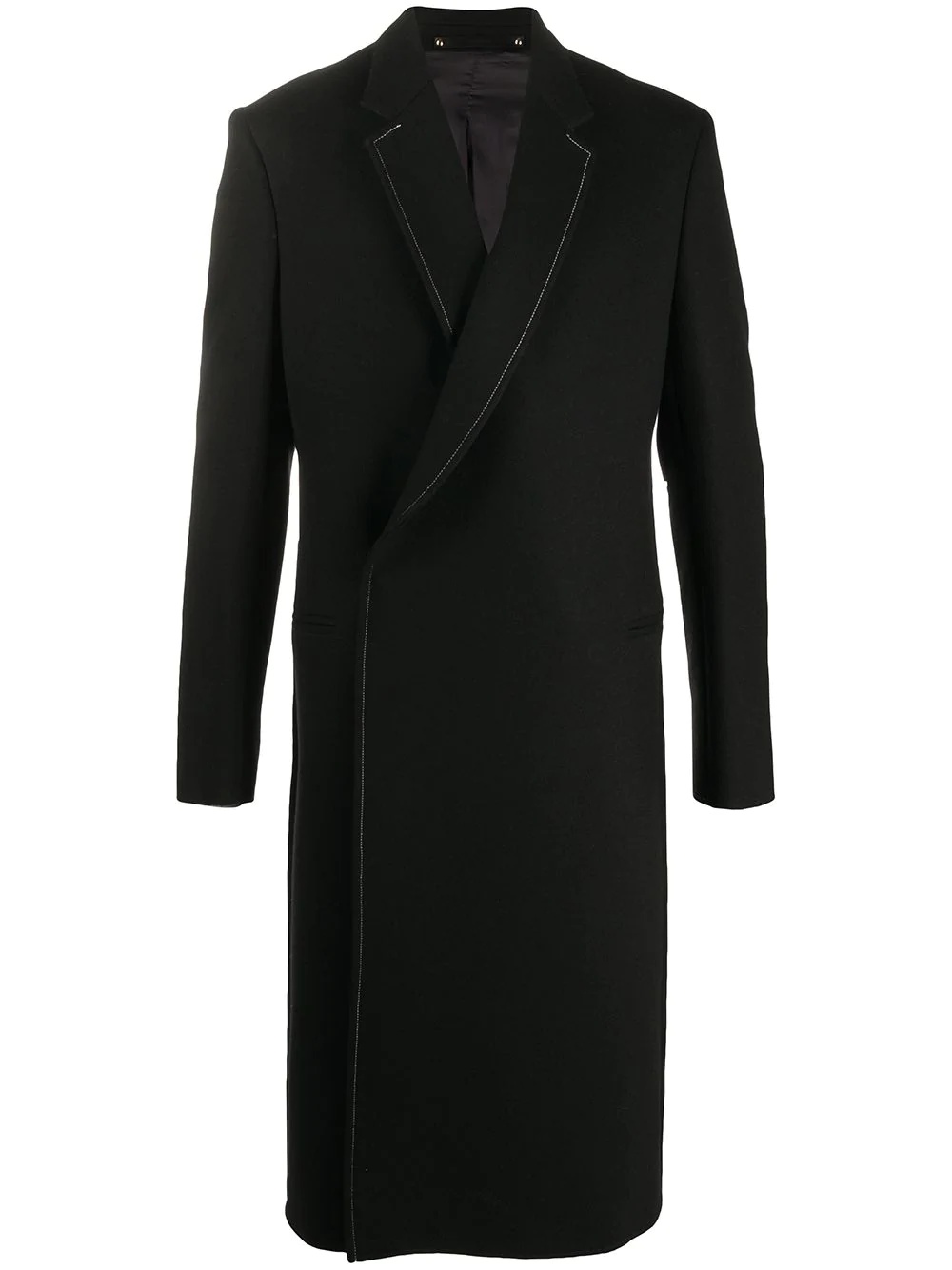 concealed fastening double-breasted coat - 1