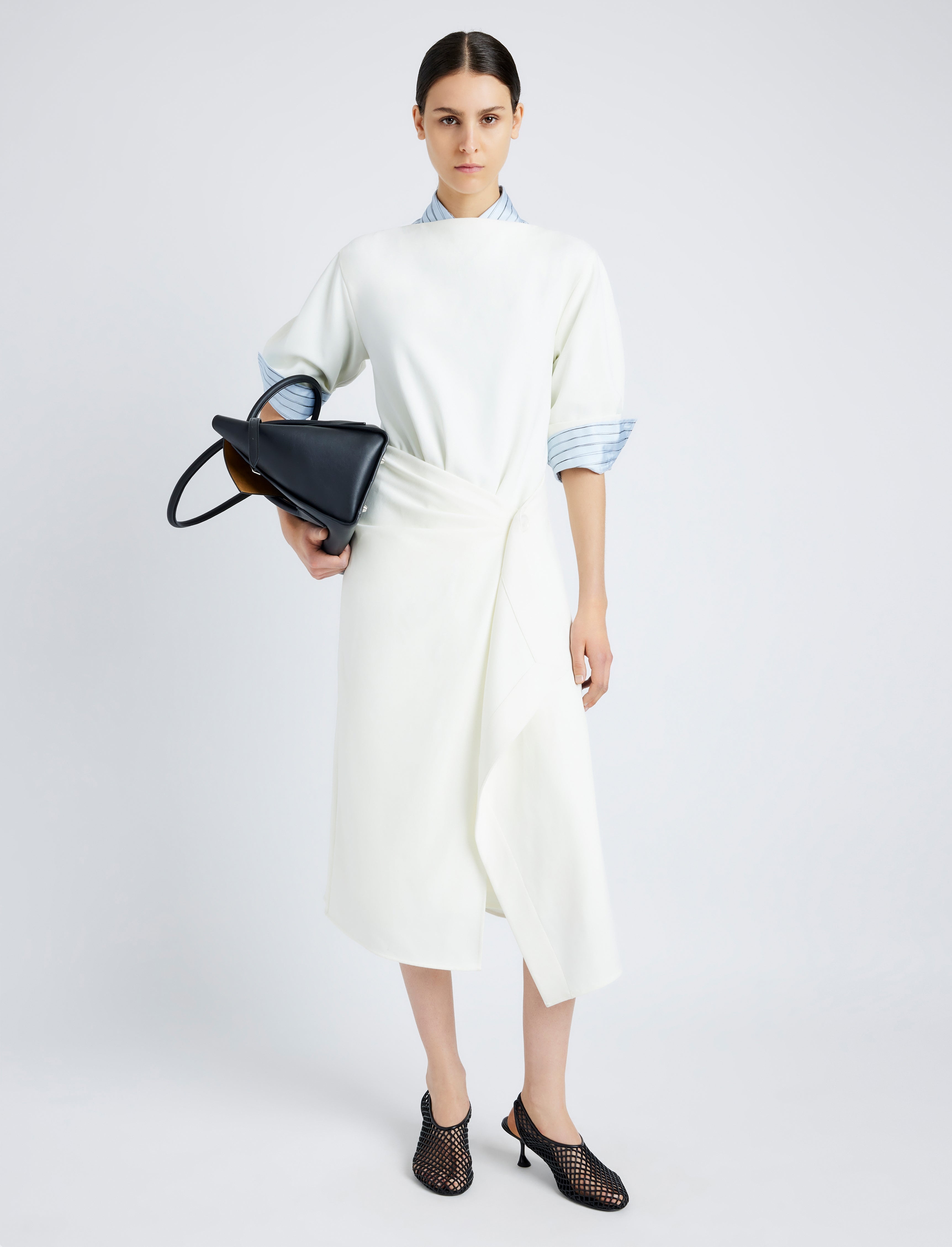 Maisie Dress in Matte Double Crepe - 2