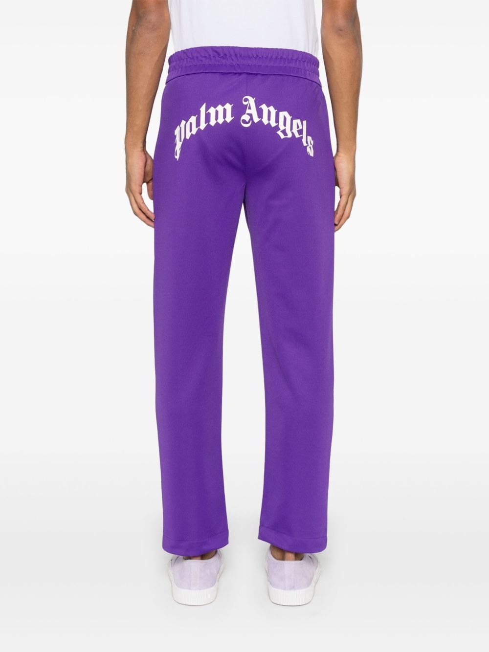 curved-logo track pants - 4