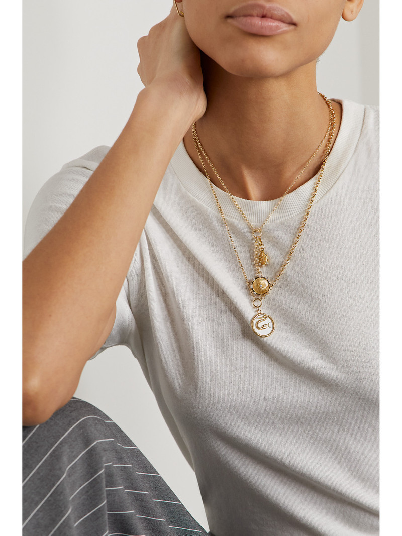 FOUNDRAE True Love And Spark 18-karat Gold Diamond Necklace outlook