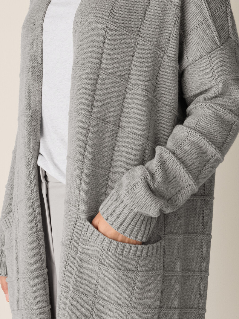 Cotton & Recycled Cashmere Long Cardigan 5