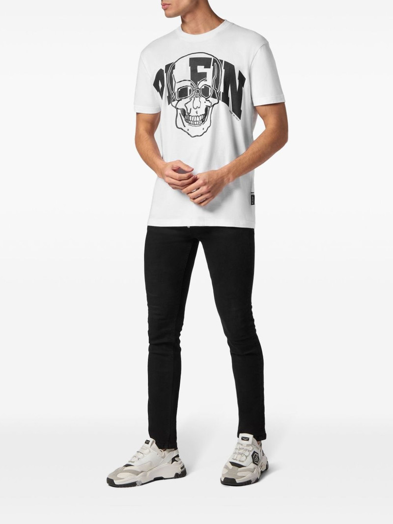 PHILIPP PLEIN Skull-print cotton T-shirt outlook