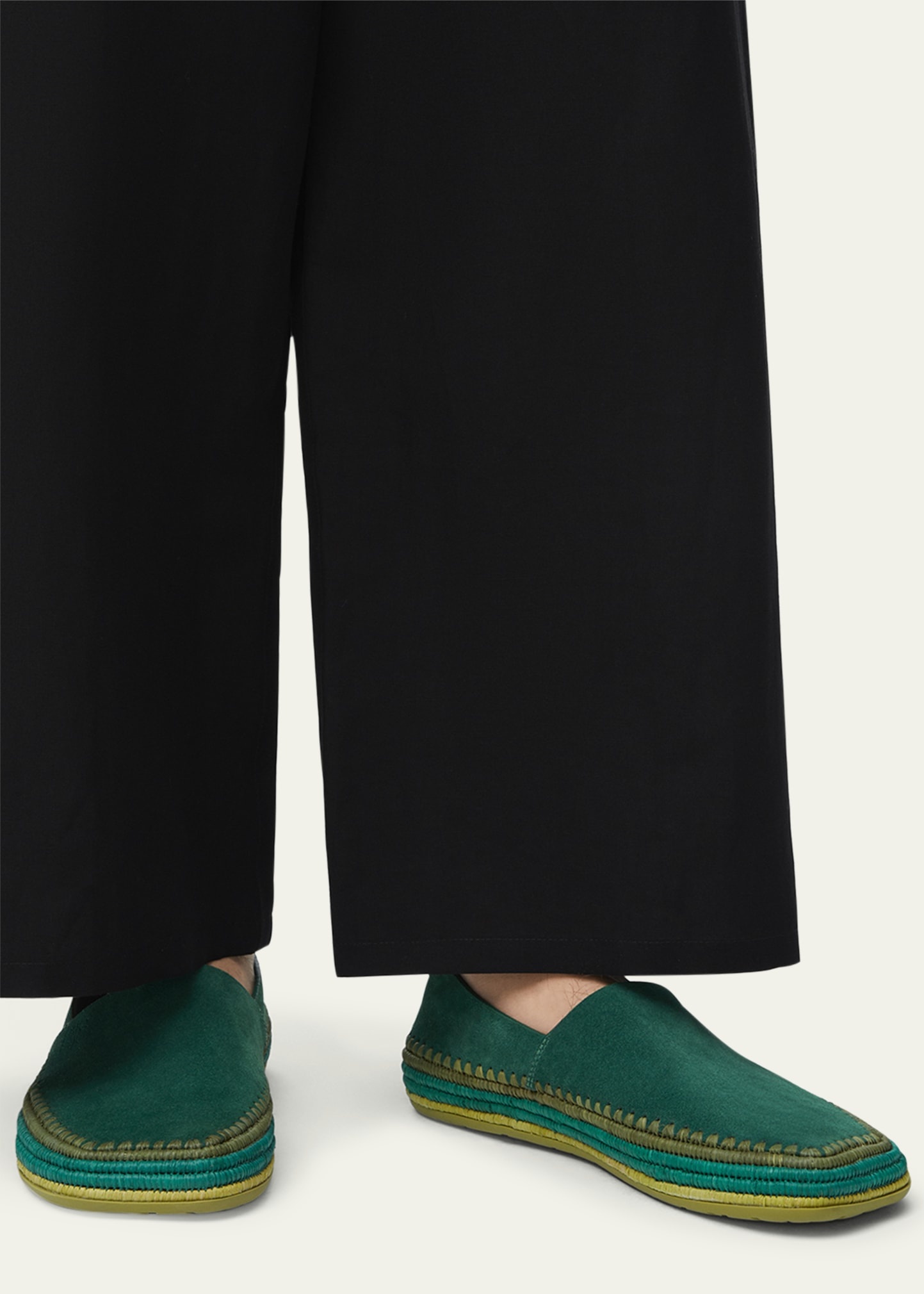 Men's Rio Suede and Raffia Espadrilles - 3