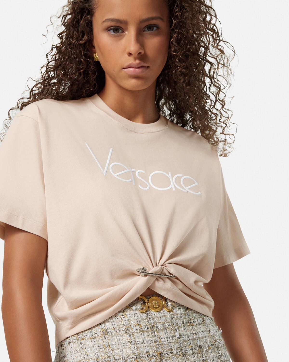1978 Re-Edition Logo Safety Pin Crop T-Shirt - 3