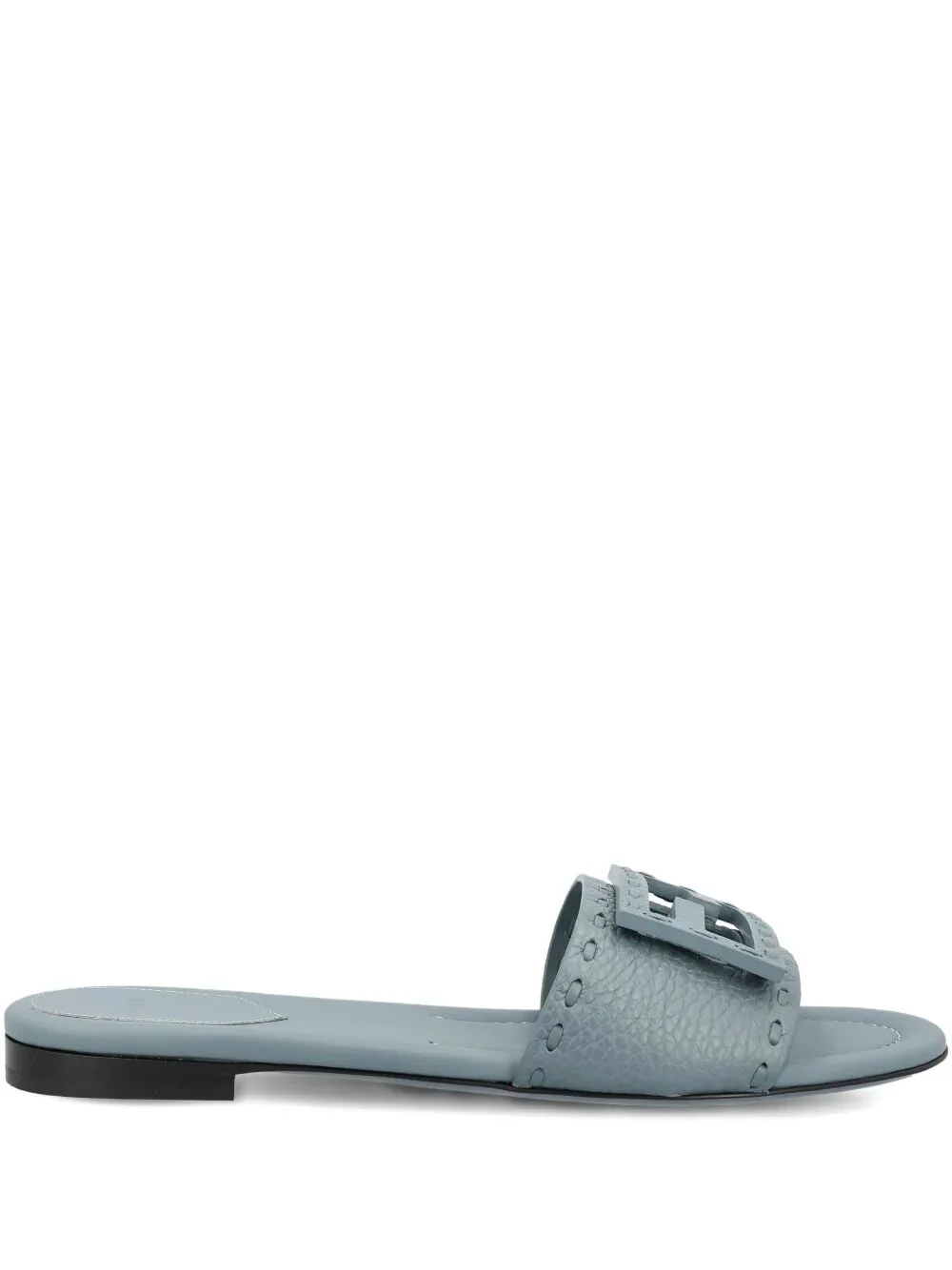 Fendi Women Baguette Wide-Band Leather Slides - 1