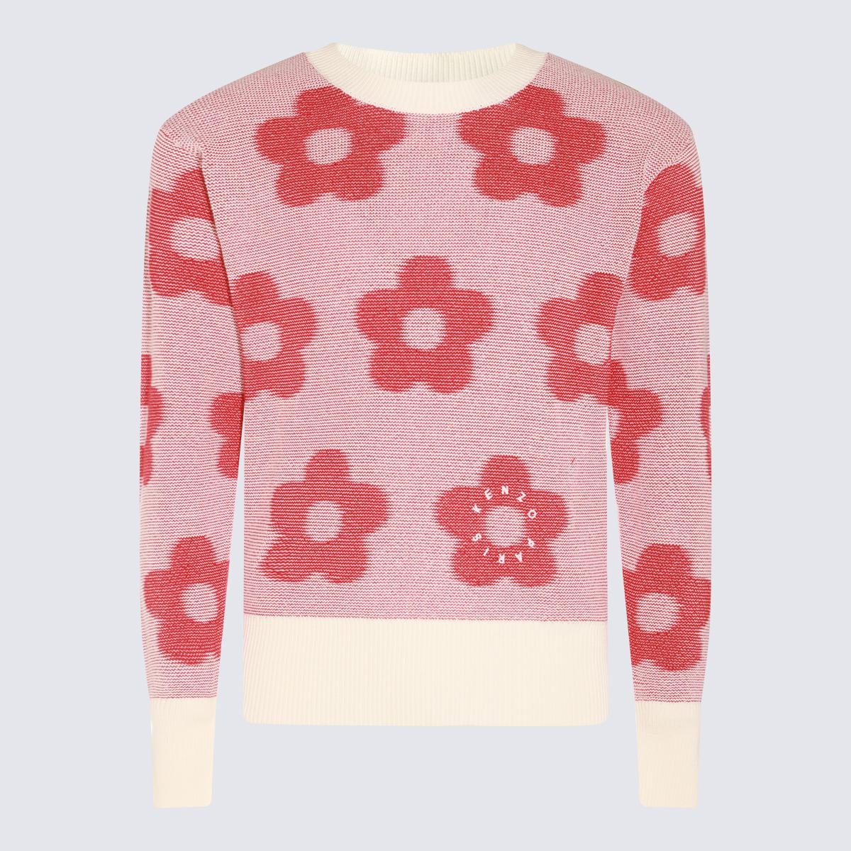 KENZO PINK WOOL KNITWEAR - 1