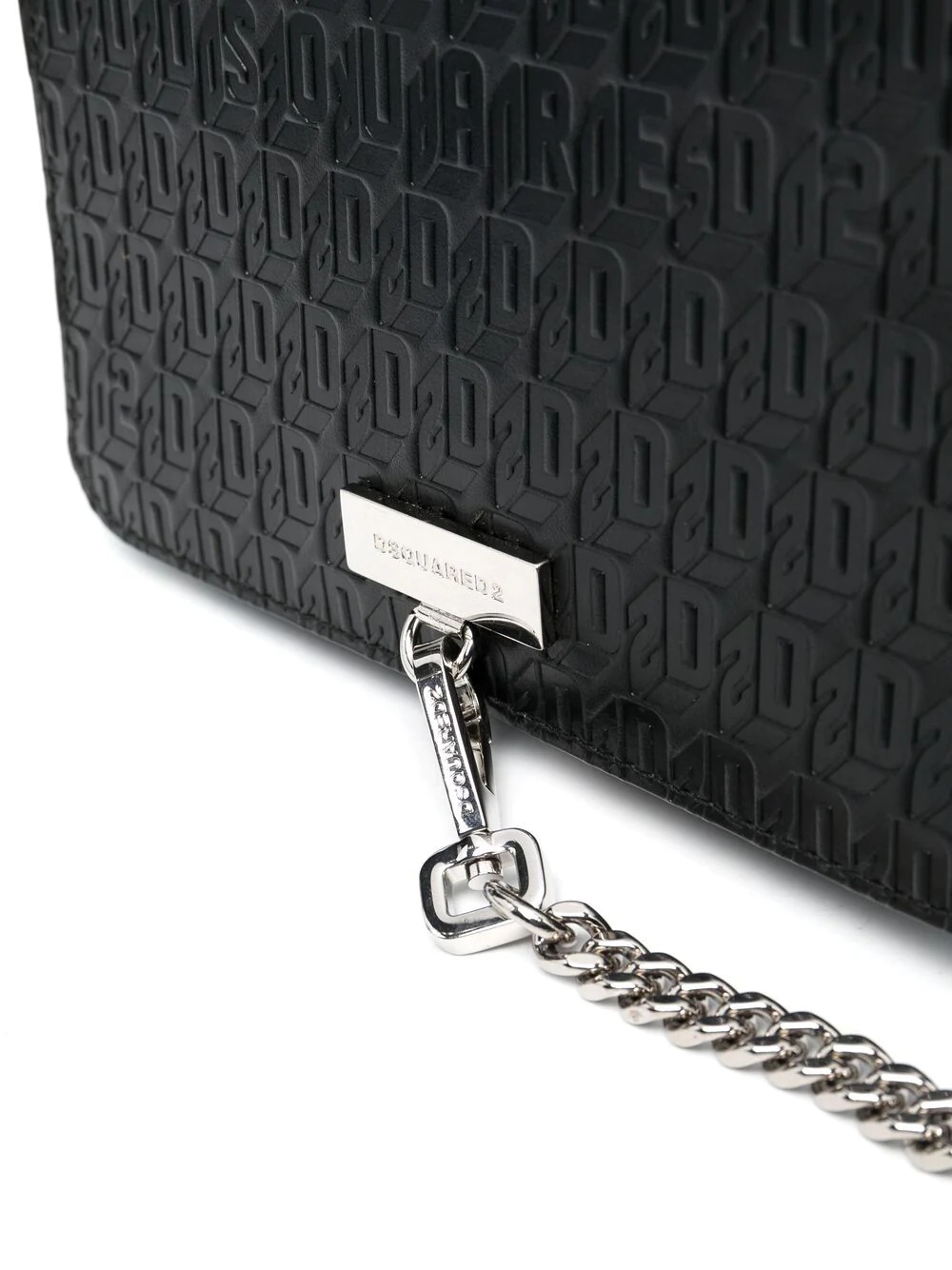 logo-embossed shoulder bag - 4