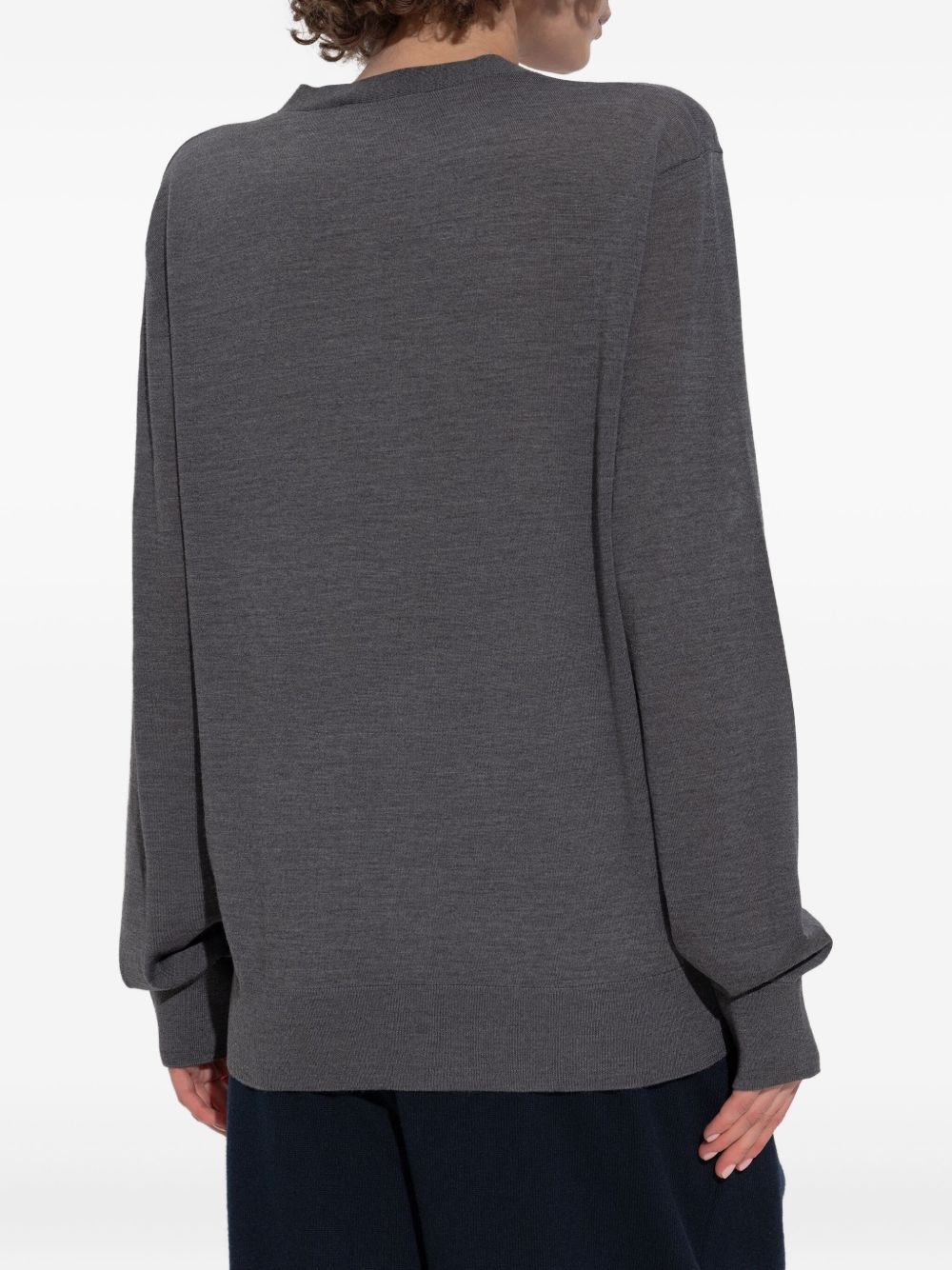 button-up v-neck cardigan - 4