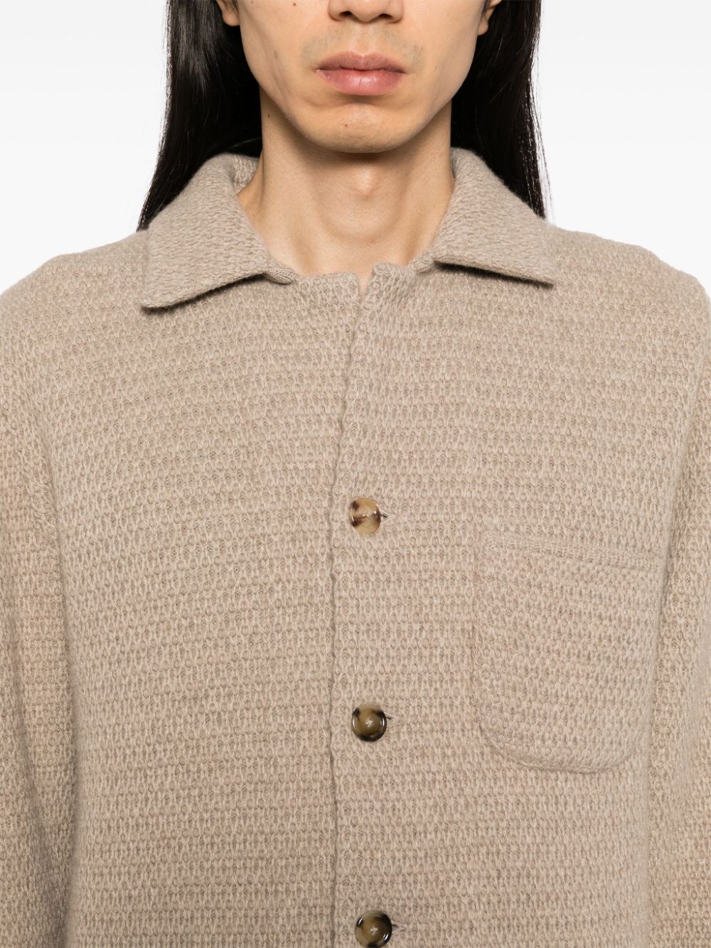 KNITTED ECO-FRIENDLY CASHMERE JACKET - 5