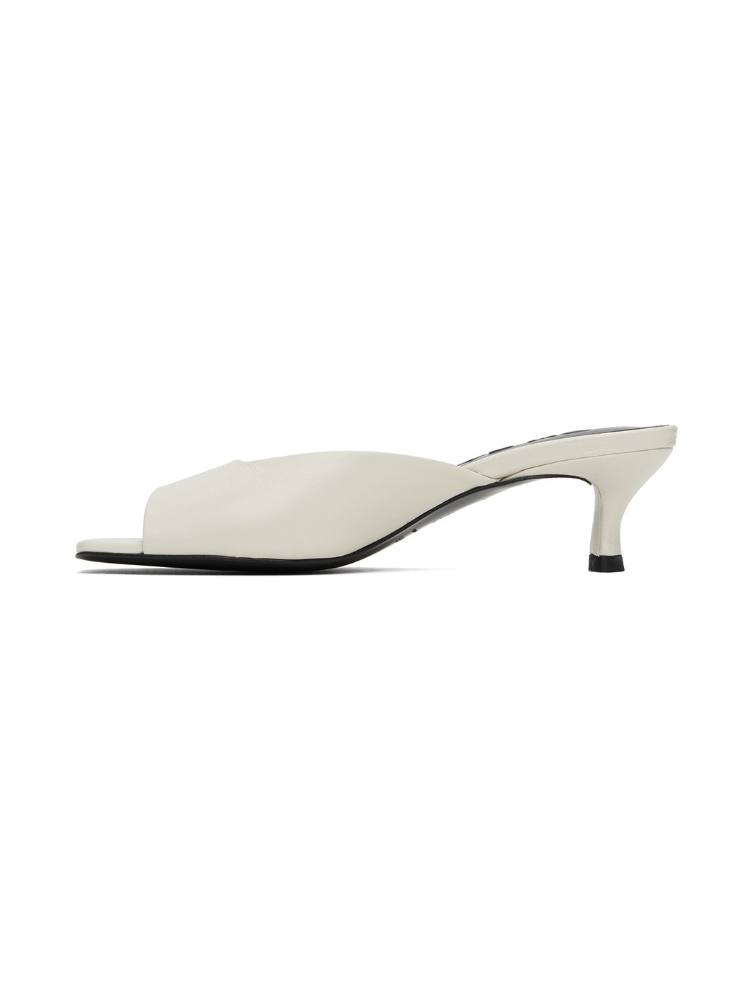 White Wendy Mules - 3