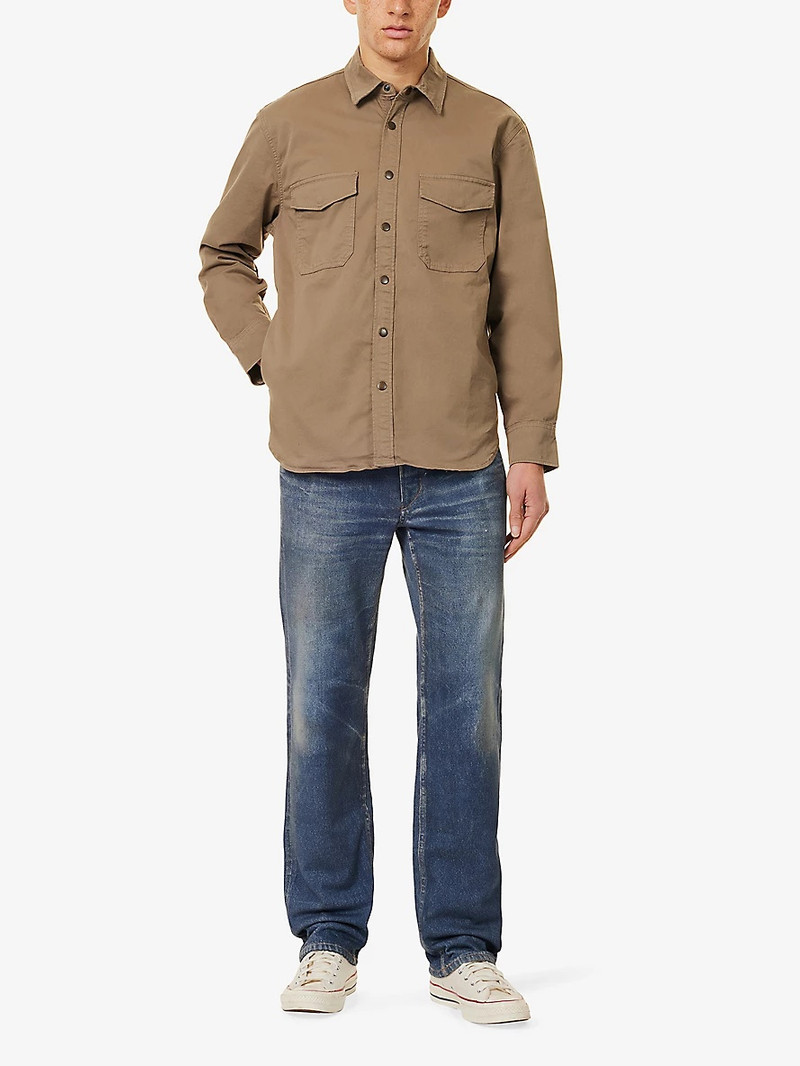 rag & bone Buttoned-and-slip-pockets relaxed-fit stretch-cotton shirt outlook