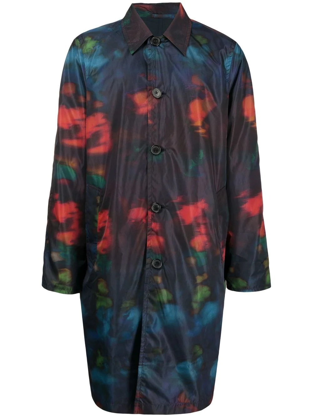 reversible tie-dye coat - 1