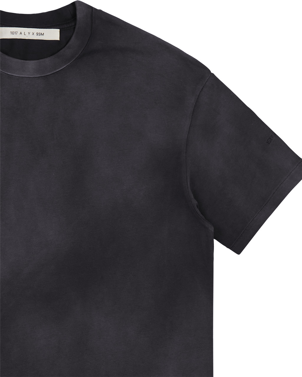 BLACK GARMENT DYE T-SHIRT - 4
