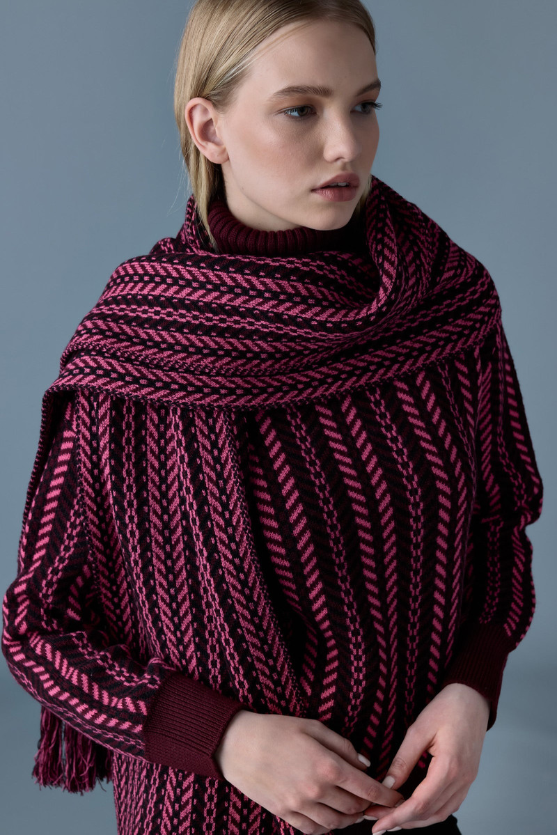 ASTOR-WMCK Jacquard chain-knit wool sweater 5