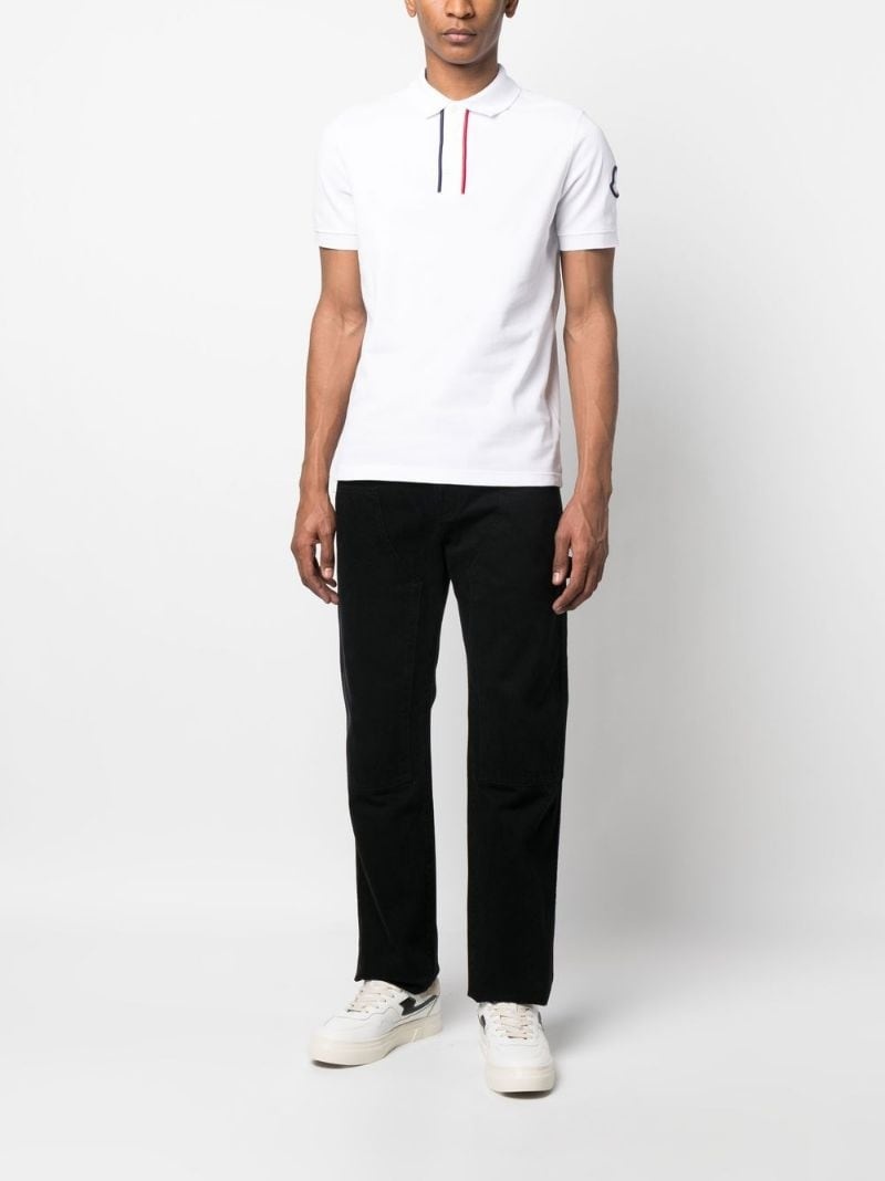 美品 MONCLER ネイビー ポロシャツ ロゴ刺繍 襟裏ロゴ L 美品］MONCLER ワッペン S ネイビー ポロシャツ 4S467 - メルカリ