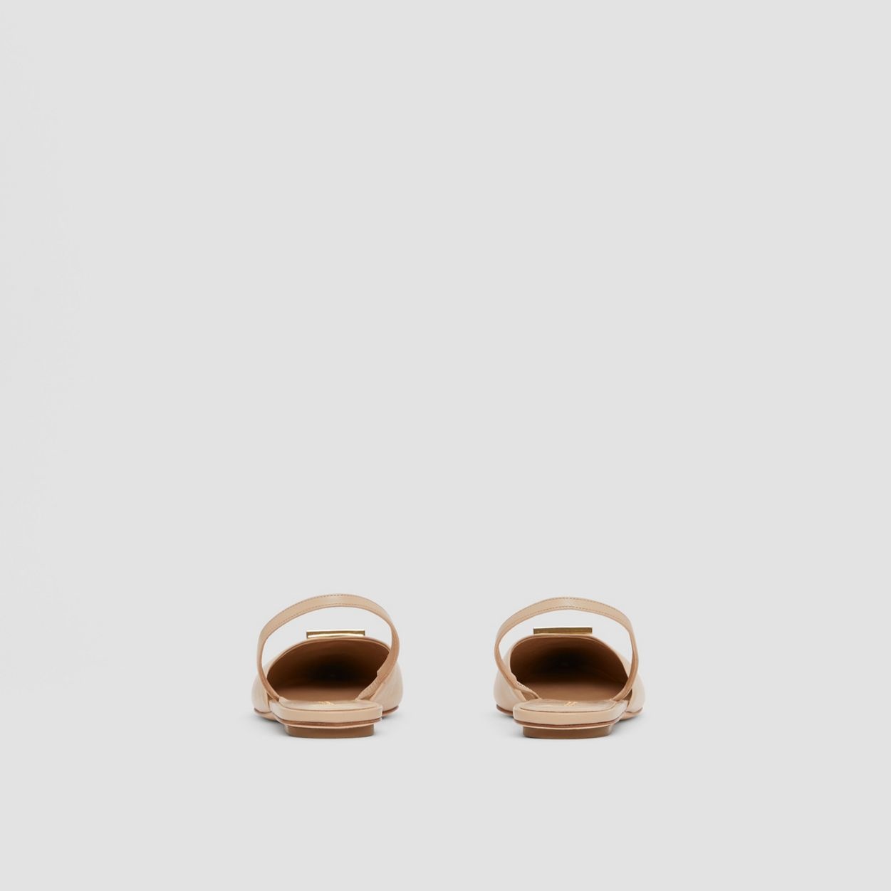 Monogram Motif Leather Slingback Point-toe Ballerinas - 5
