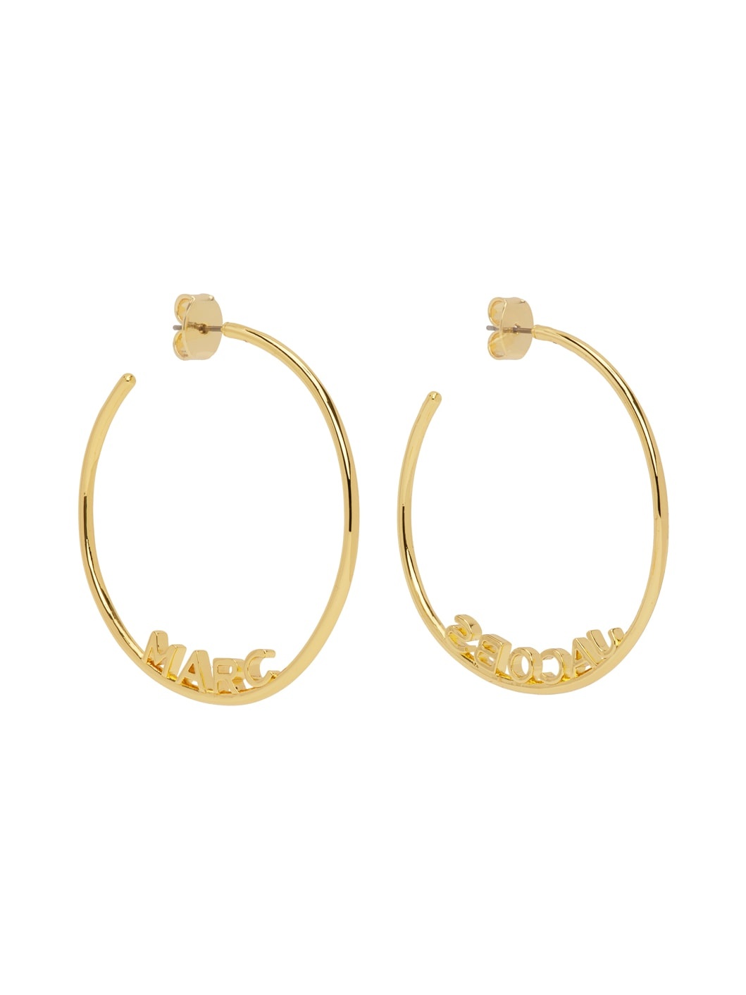 Gold 'The Monogram Hoops' Earrings - 2