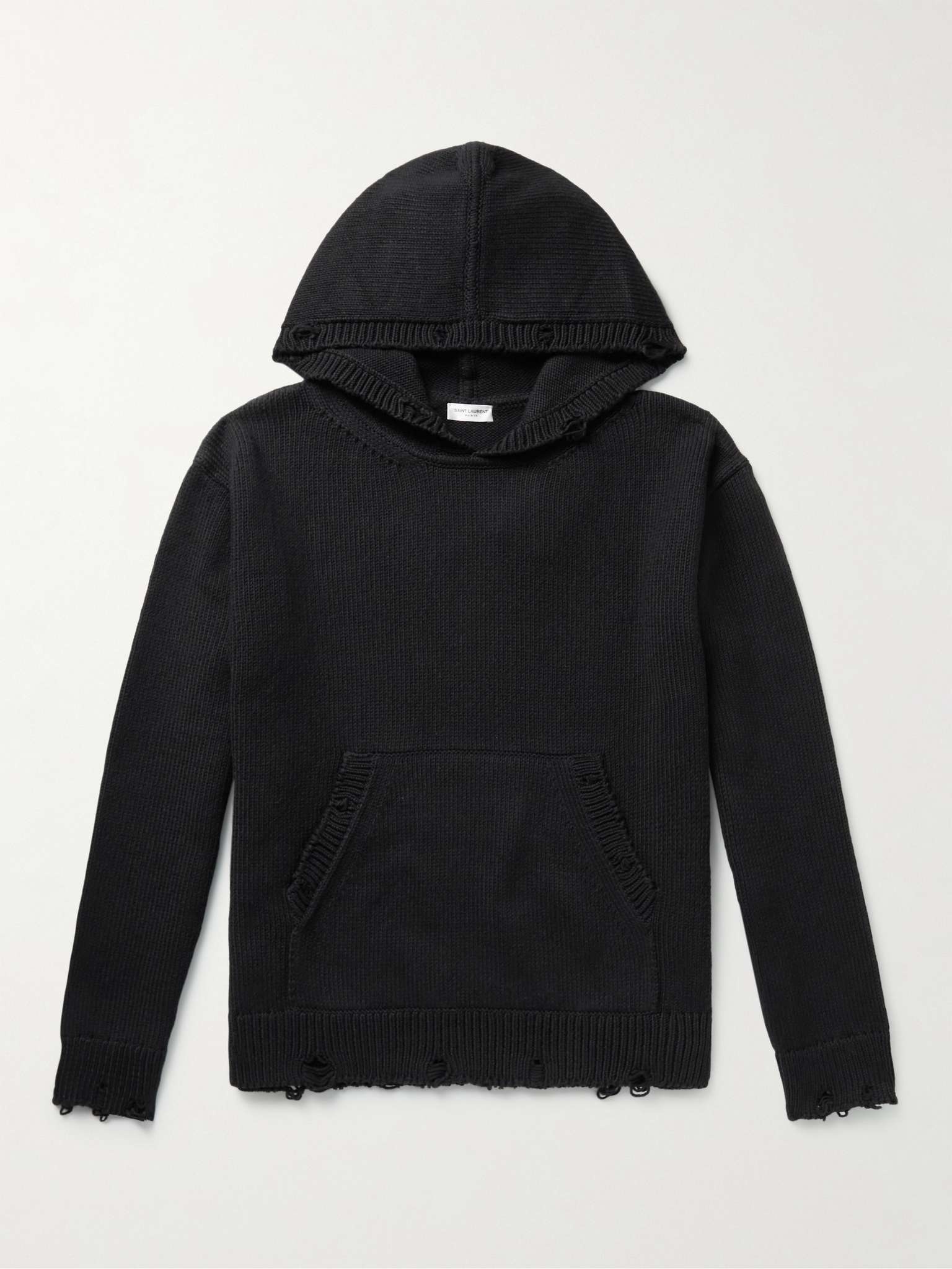 Distressed Cotton Hoodie - 2