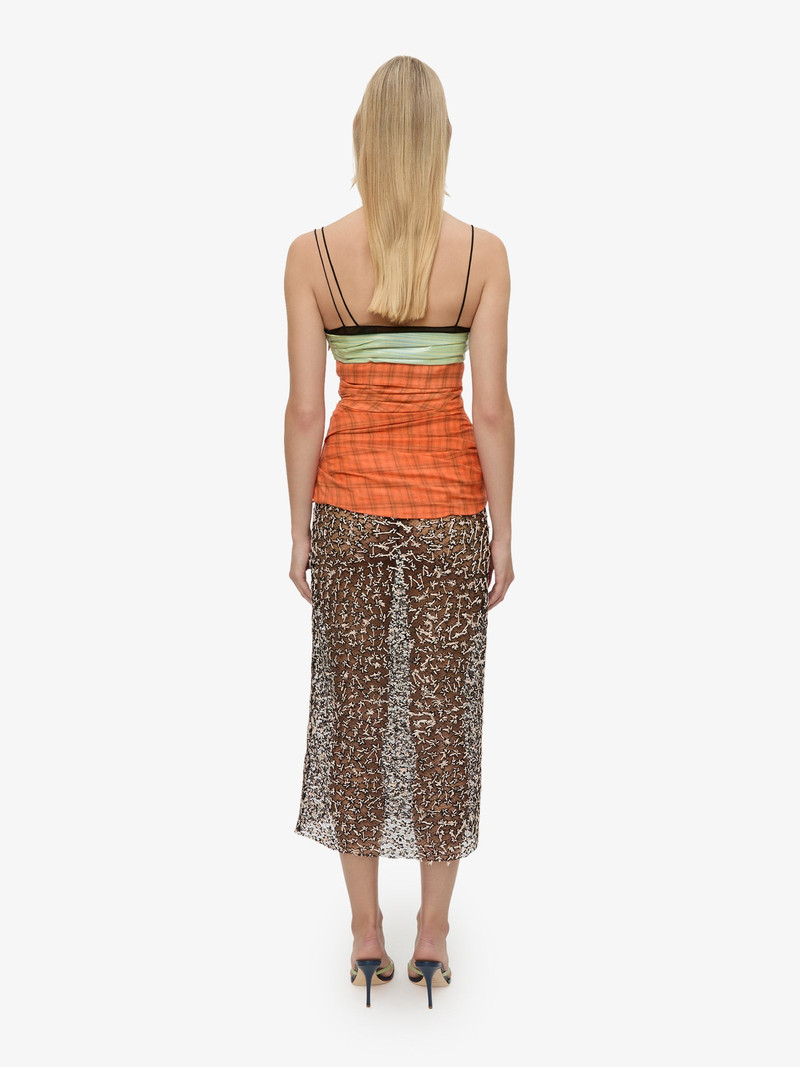 Spliced Bustier Fragment Lace Dress 5