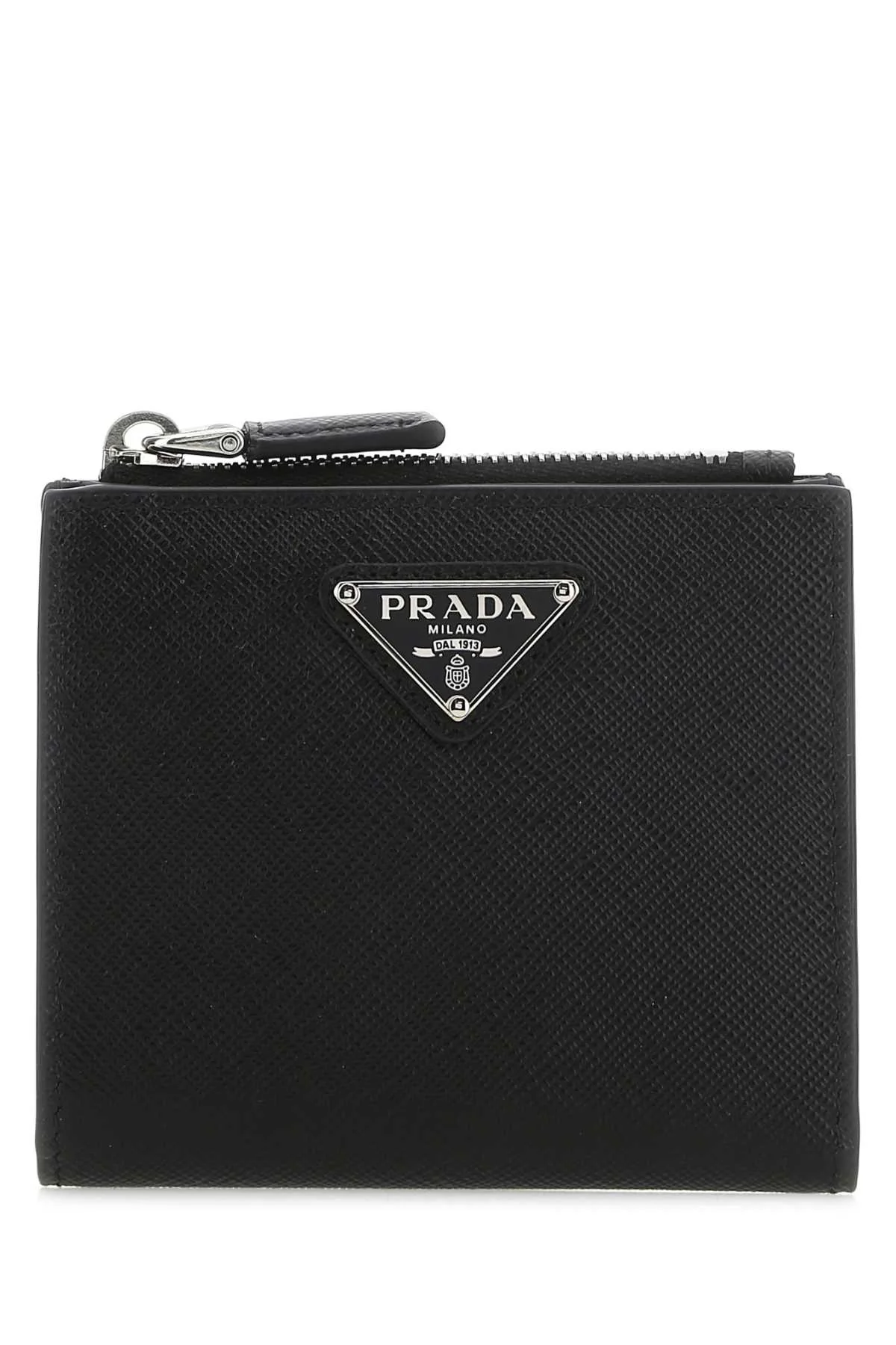 Prada Men Black Leather Wallet - 1