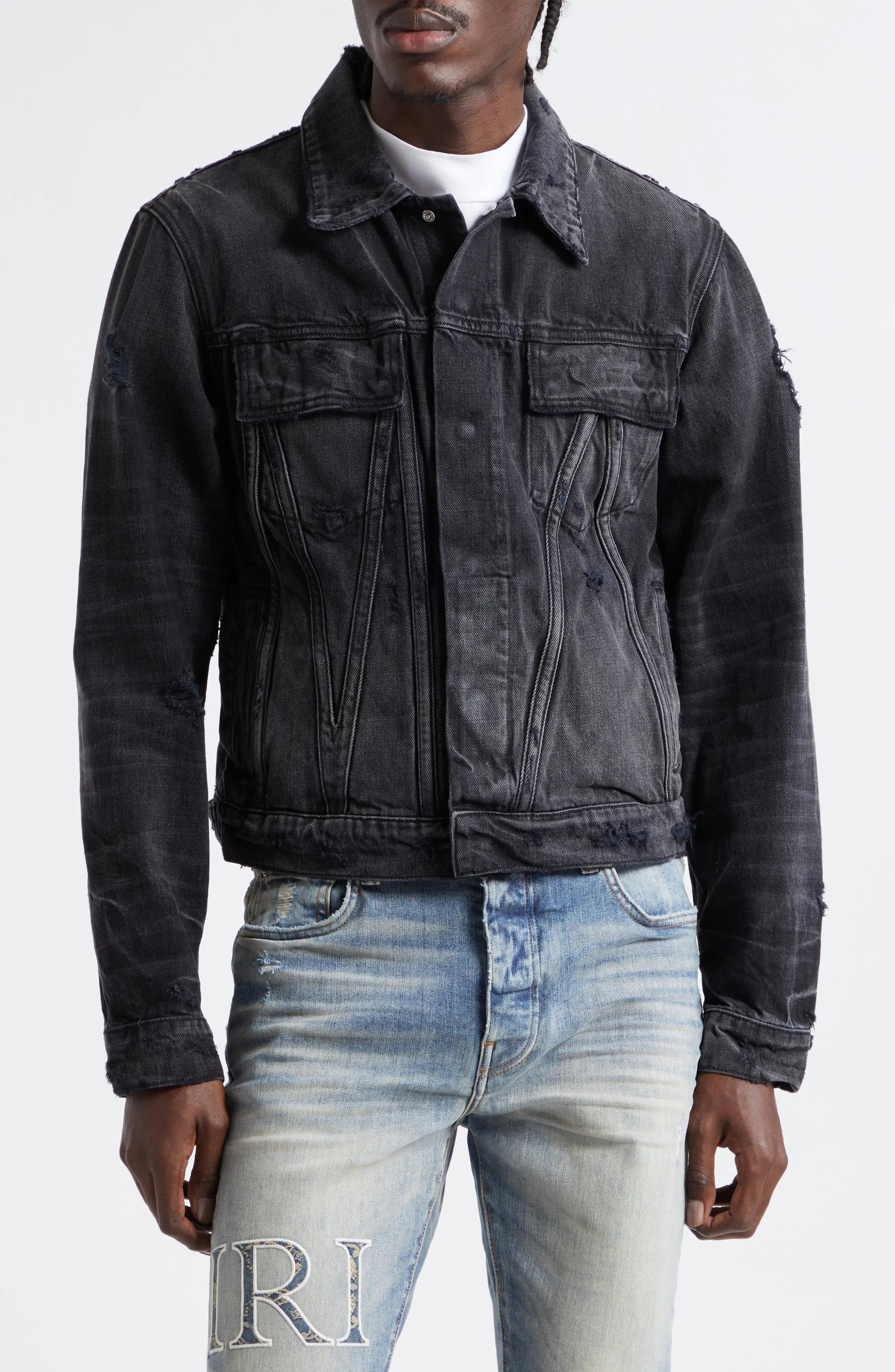 ジャケット・アウター Amiri 23AW Distressed MA Trucker jacket AMIRI MA Distressed Denim Trucker Jacket | nordstrom