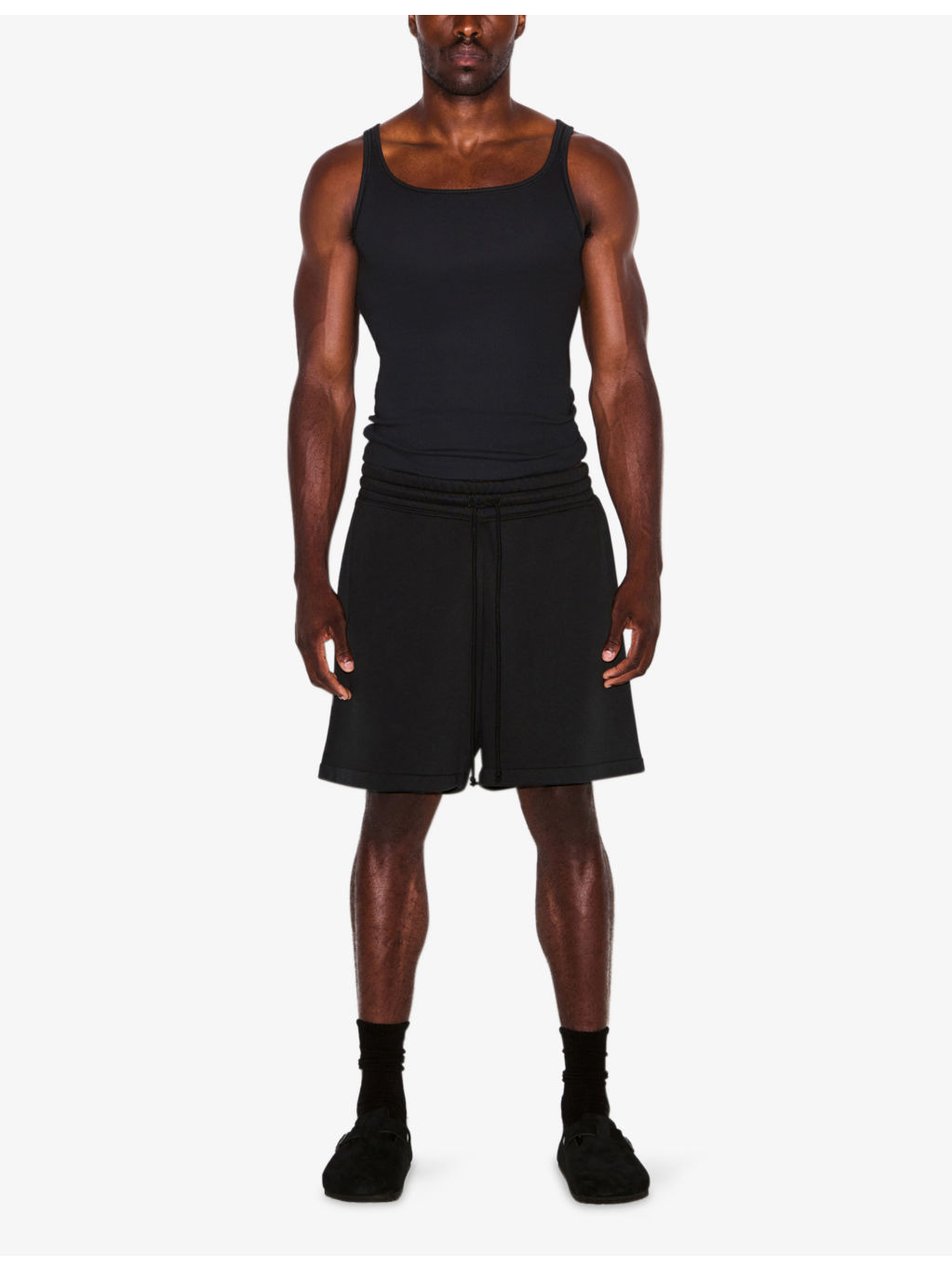 Fleece Lounge Relaxed Cotton-Jersey Shorts - 2