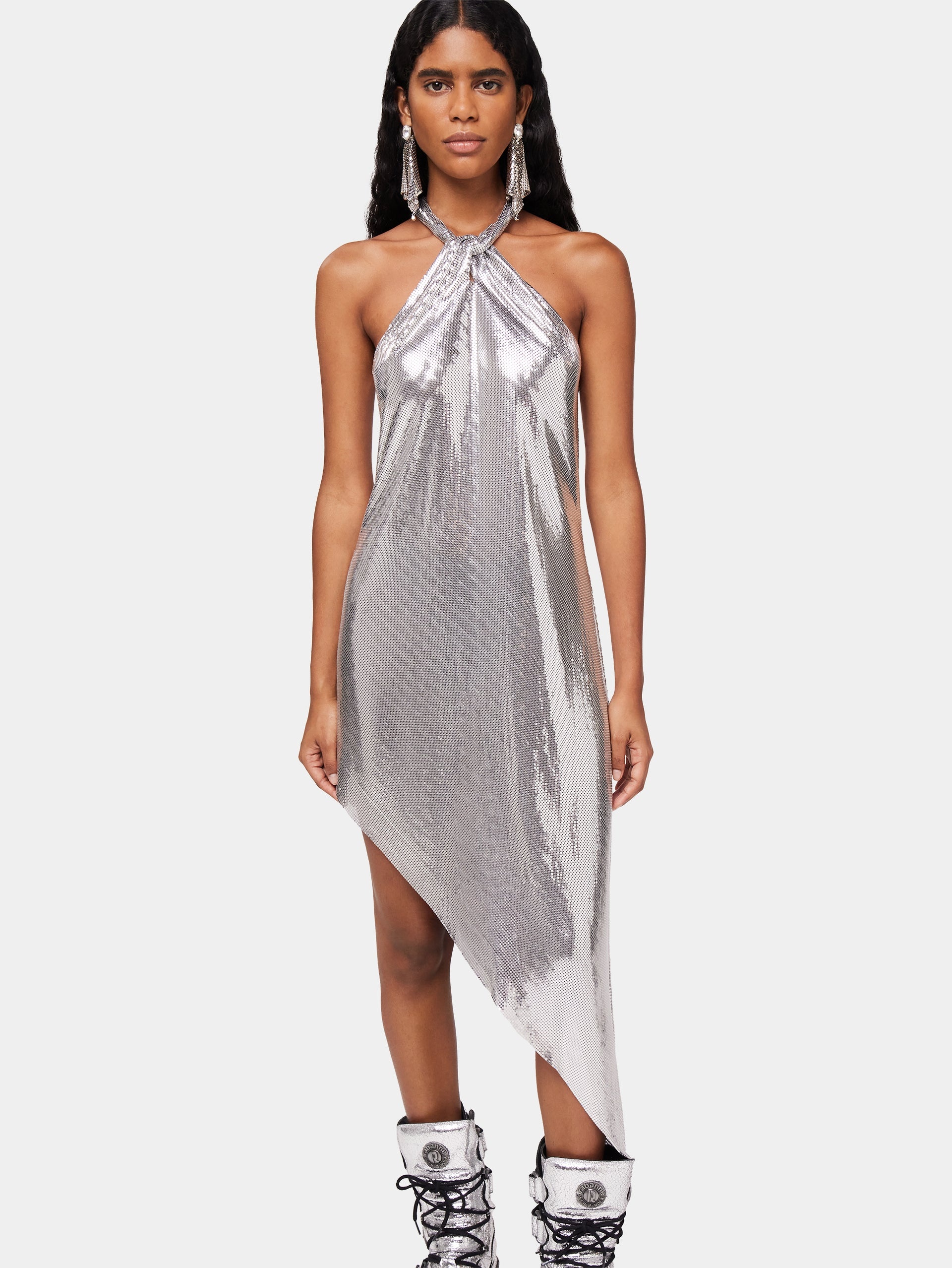 METALLIC CUT DRESS - 2