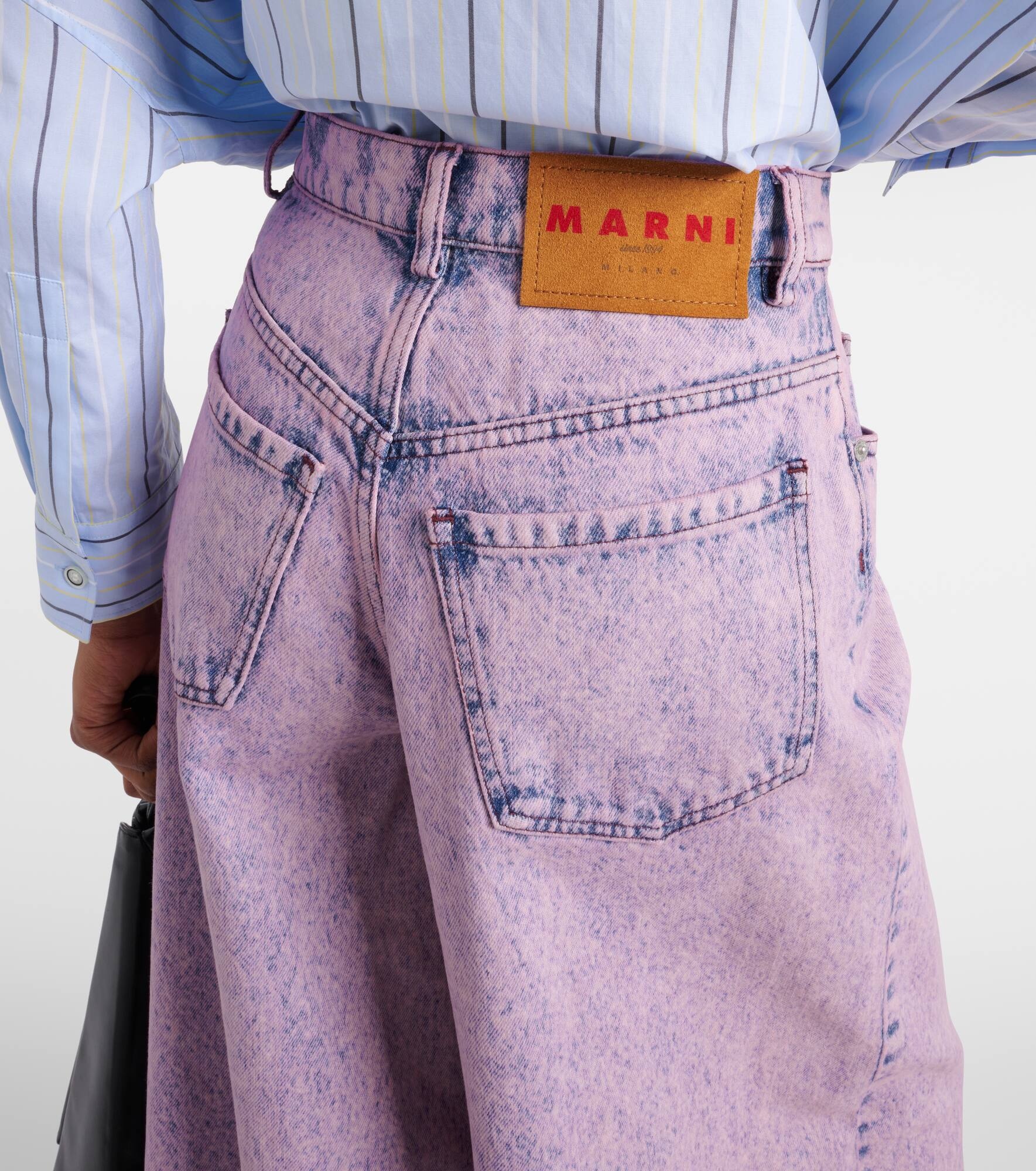 High-rise wide-leg jeans - 5