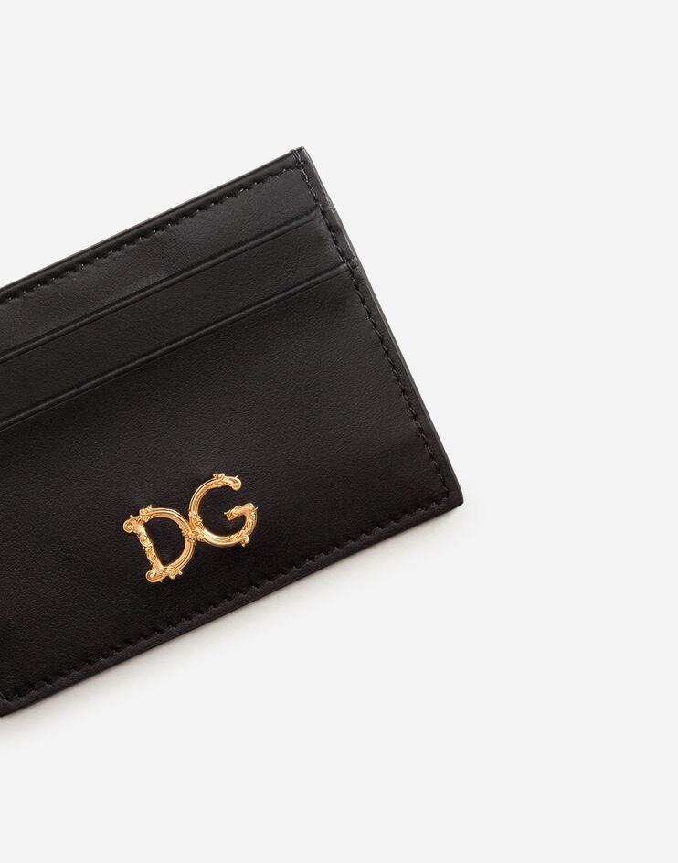 Calfskin credit card holder with baroque D&G - 4