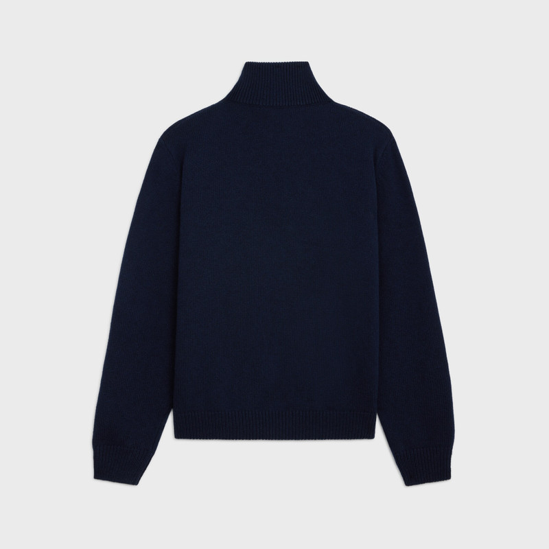 CELINE triomphe trucker sweater in wool cashmere outlook