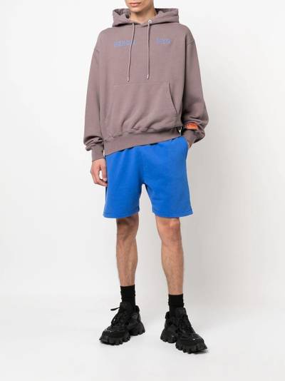 Heron Preston logo-patch cotton shorts outlook