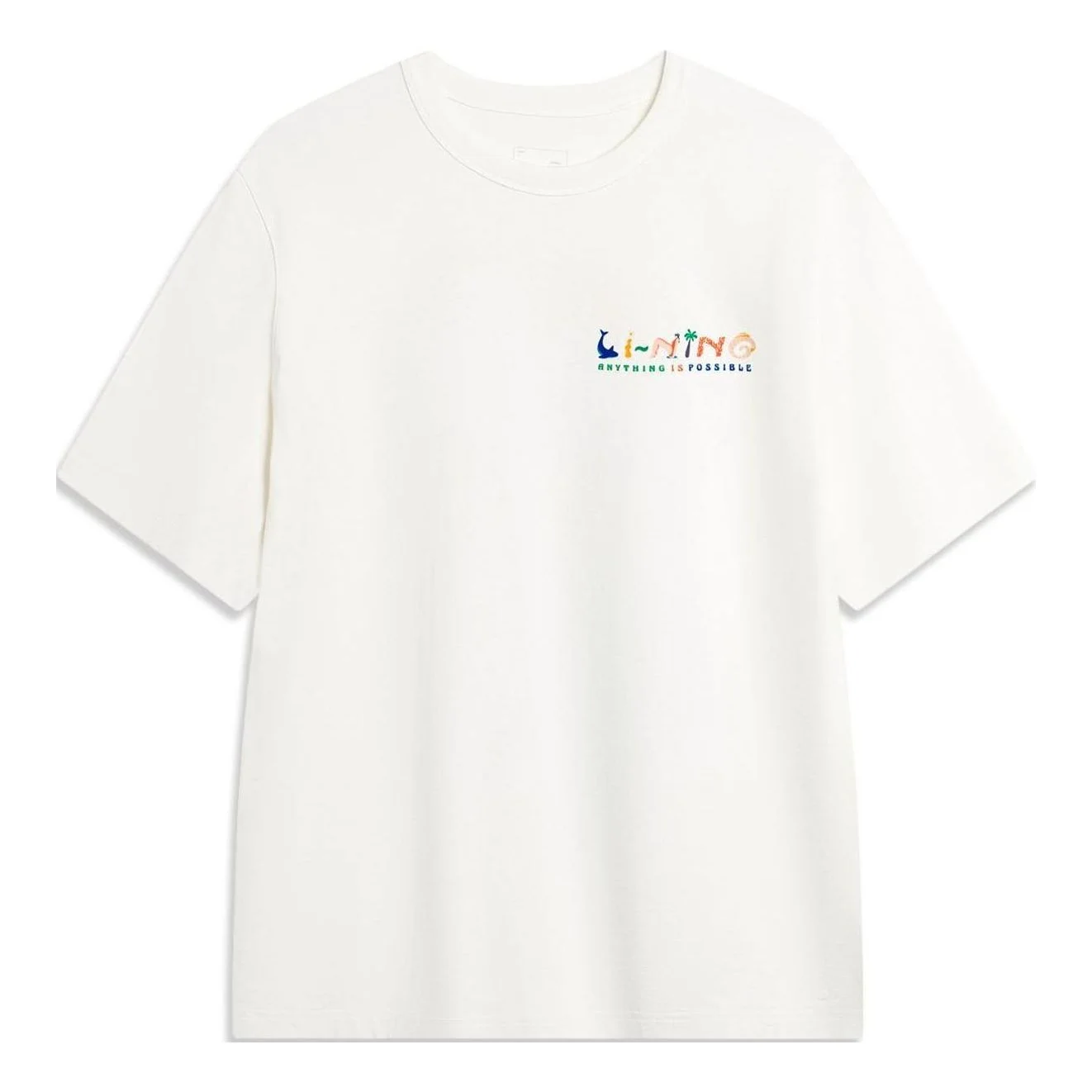 Li-Ning Anything Is Possible Graphic T-shirt 'White' AHSU307-4 - 1