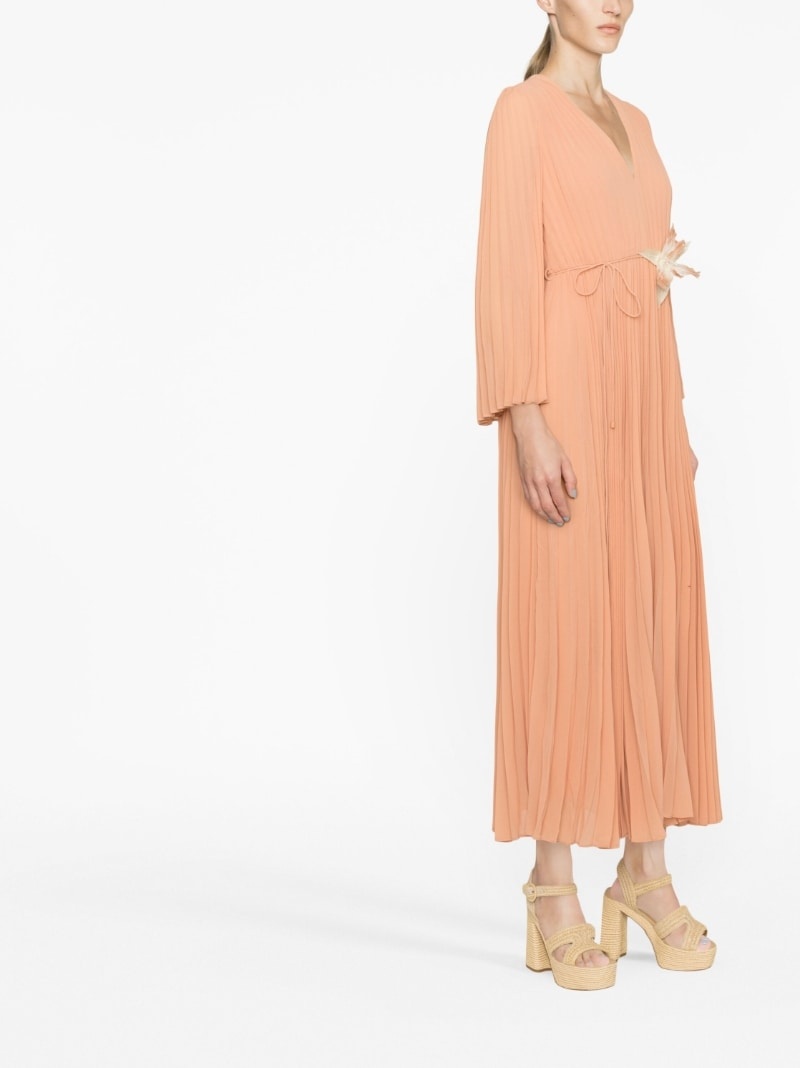 pleated maxi dress - 4